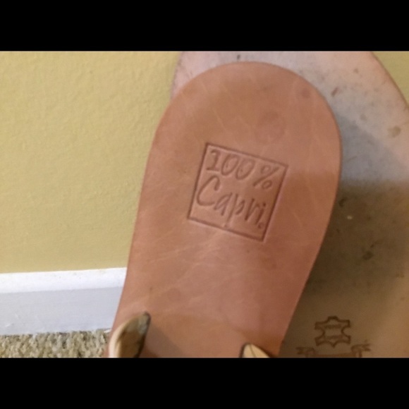 100% Capri Elegant & Summery Sandals with Jewelled Toe Detail - Picture 5 of 7